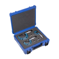 JUEGO MICROMETRO MECANICO ACCUD DE 0-75MM , 3 PIEZAS